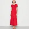 Even&Odd Damen Maxikleid - Red -Even Und Odd Verkäufe 007034b332af44f9af4cee5297c11c06