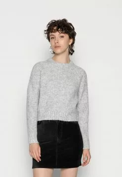 Even&Odd Damen Strickpullover - Mottled Grey