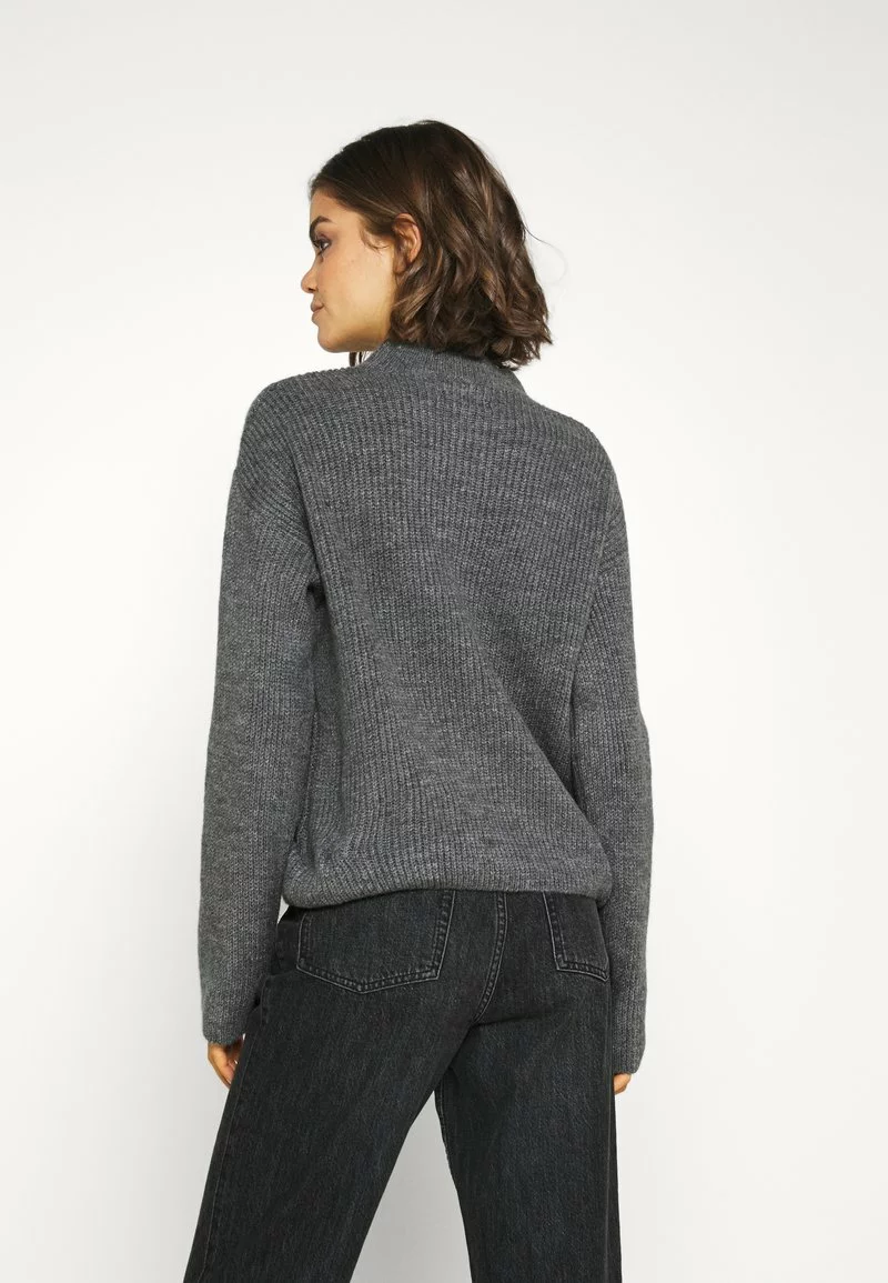 Even&Odd Damen Strickpullover - Mottled Dark Grey 5 Even&Odd Damen Strickpullover - Mottled Dark Grey – Bild 3