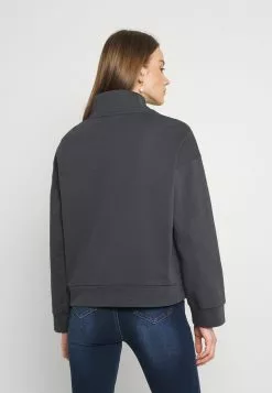Even&Odd Damen OVERSIZED POPPER HIGH NECK - Sweatshirt - Grey -Even Und Odd Verkäufe 038c50d29bb9457883e75fbc46d8f1e2