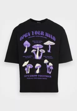 Even&Odd OPEN YOU MIND MUSHROOMS TEE UNISEX - T-Shirt Print - Black 10 Even&Odd OPEN YOU MIND MUSHROOMS TEE UNISEX - T-Shirt Print - Black -Even Und Odd Verkäufe 042bdf5c6a1347eabbe6520573195212