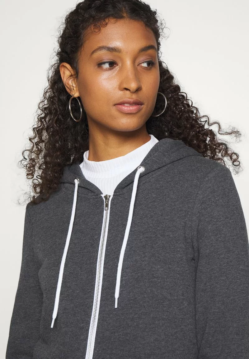 Even&Odd Damen ZIP JACKET - Sweatjacke - Mottled Dark Grey 7 Even&Odd Damen ZIP JACKET - Sweatjacke - Mottled Dark Grey – Bild 5