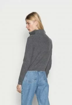 Even&Odd HALF ZIP JUMPER - Strickpullover - Mottled Dark Grey | Damen -Even Und Odd Verkäufe 054d79b7bbe546aea678f5601c651d8b