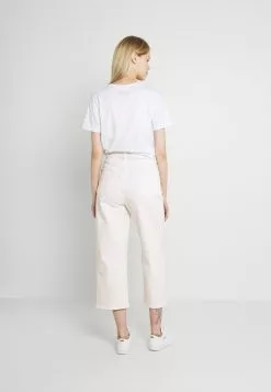 Even&Odd Wide Leg Cropped Jeans - Jeans Straight Leg - White | Damen -Even Und Odd Verkäufe 057c36d45cf14c3c93130669e107ee29