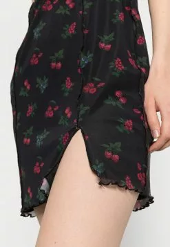 Even&Odd Damen Freizeitkleid - Black/lilac/blue -Even Und Odd Verkäufe 0596e8a6ad9f4c6e82651fff96b9b5da