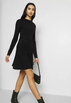 Even&Odd Damen Strickkleid - Black -Even Und Odd Verkäufe 05a6b32964364210a0c939dce31f006b