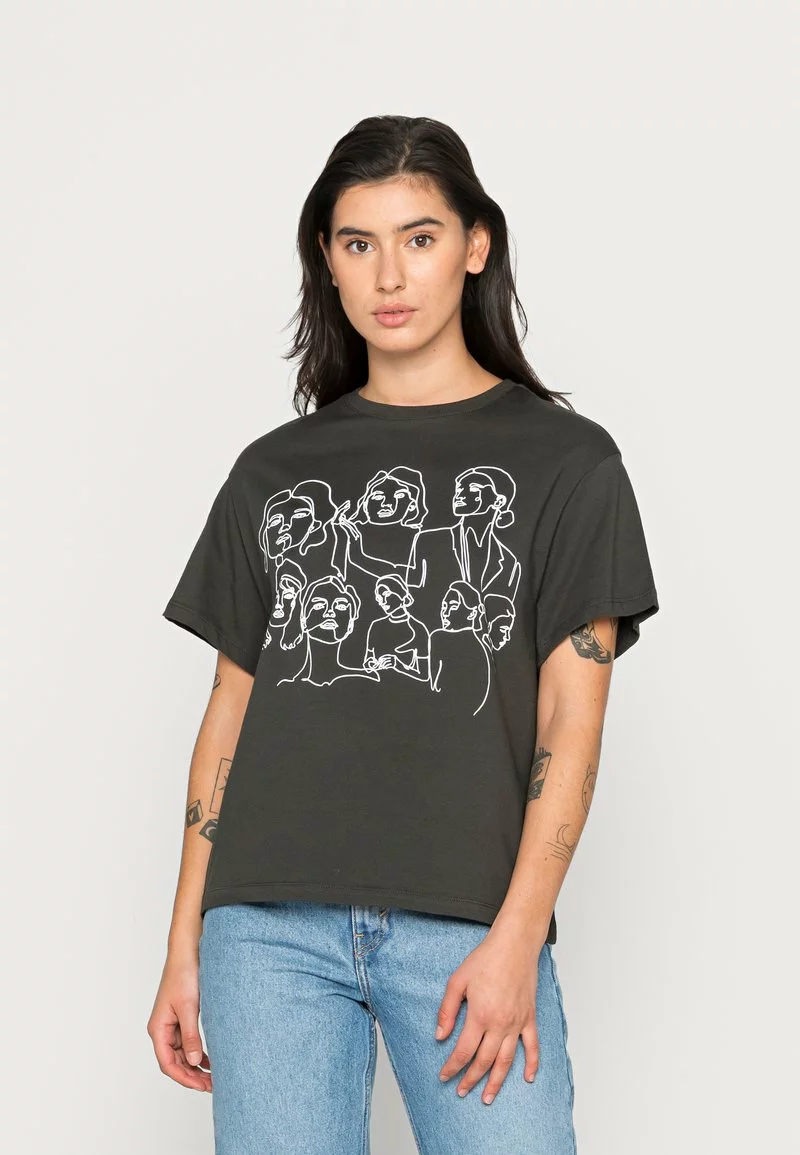 Even&Odd T-Shirt Print - Anthracite | Damen 3 Even&Odd T-Shirt Print - Anthracite | Damen