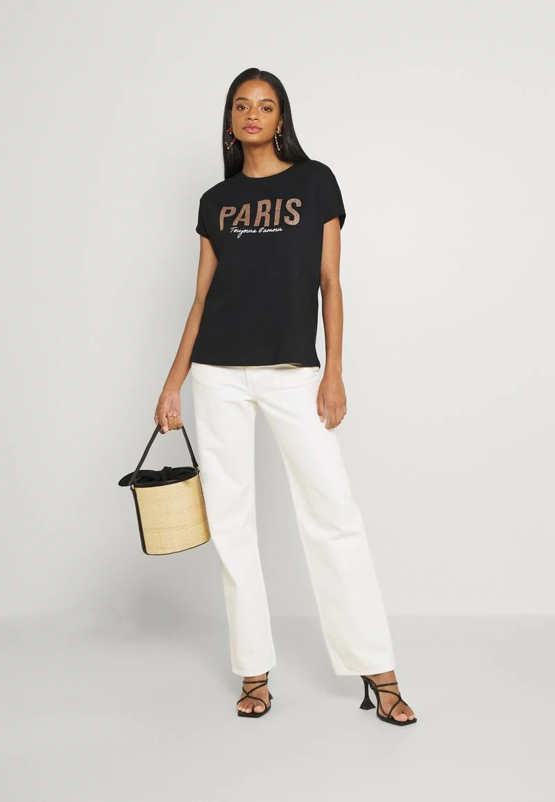 Even&Odd T-Shirt Print - Black | Damen 4 Even&Odd T-Shirt Print - Black | Damen – Bild 2