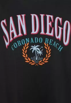 Even&Odd Damen T-Shirt Print - Black -Even Und Odd Verkäufe 06a06920328b4cacaa5d9d4031955f21