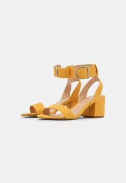 Even&Odd Damen Riemensandalette - Yellow -Even Und Odd Verkäufe 06f35f9605fa472fa300b7f114ee4a4b