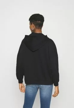 Even&Odd Damen HOODIE LONG WITHOUT DRAWCORD AND POCKET - Kapuzenpullover - Black -Even Und Odd Verkäufe 07d9e26830db4a07bb1782caa834f7ea