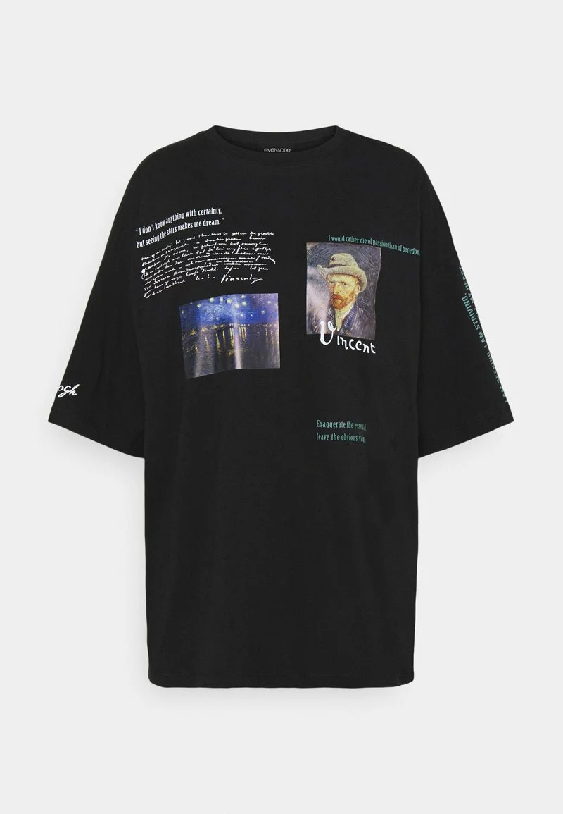 Even&Odd Damen T-Shirt Print - Black 9 Even&Odd Damen T-Shirt Print - Black – Bild 7