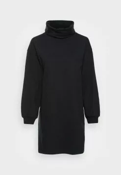 Even&Odd Damen Casual Sweat Collar Winter Mini Dress - Freizeitkleid - Black -Even Und Odd Verkäufe 08cecfe36b0f4441b9539aab16829b58