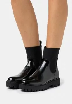 Even&Odd Damen Plateaustiefelette - Black