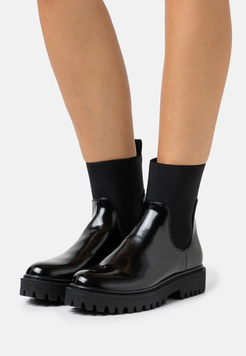 Even&Odd Damen Plateaustiefelette - Black 3 Even&Odd Damen Plateaustiefelette - Black