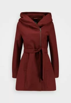 Even&Odd Damen Klassischer Mantel - Bordeaux -Even Und Odd Verkäufe 0e46d26bc8034b74ac43299ff8955aaa
