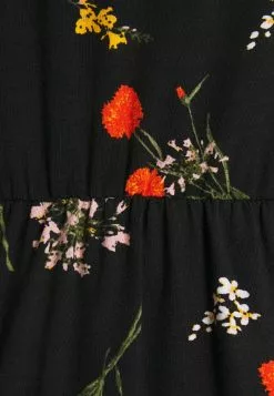 Even&Odd Damen Maxikleid - Black/multicolor -Even Und Odd Verkäufe 0e9b15c4c96946dbb9eff0bb44dc3a42