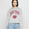 Even&Odd Damen OVERSIZED CROPPED PRINTED HOODIE - Kapuzenpullover - Mottled Light Grey -Even Und Odd Verkäufe 0e9ba636ab27494b8b3b170f469714bb