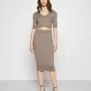 Even&Odd Damen STRICK KNITWEAR SET - Bleistiftrock - Taupe -Even Und Odd Verkäufe 101810b88c21432d877a398f875cd94c