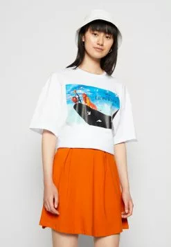 Even&Odd Damen T-Shirt Print - White 11 Even&Odd Damen T-Shirt Print - White -Even Und Odd Verkäufe 1035348eb69a473581e1cd7a78887dc1