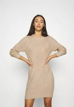 Even&Odd Damen Strickkleid - Tan