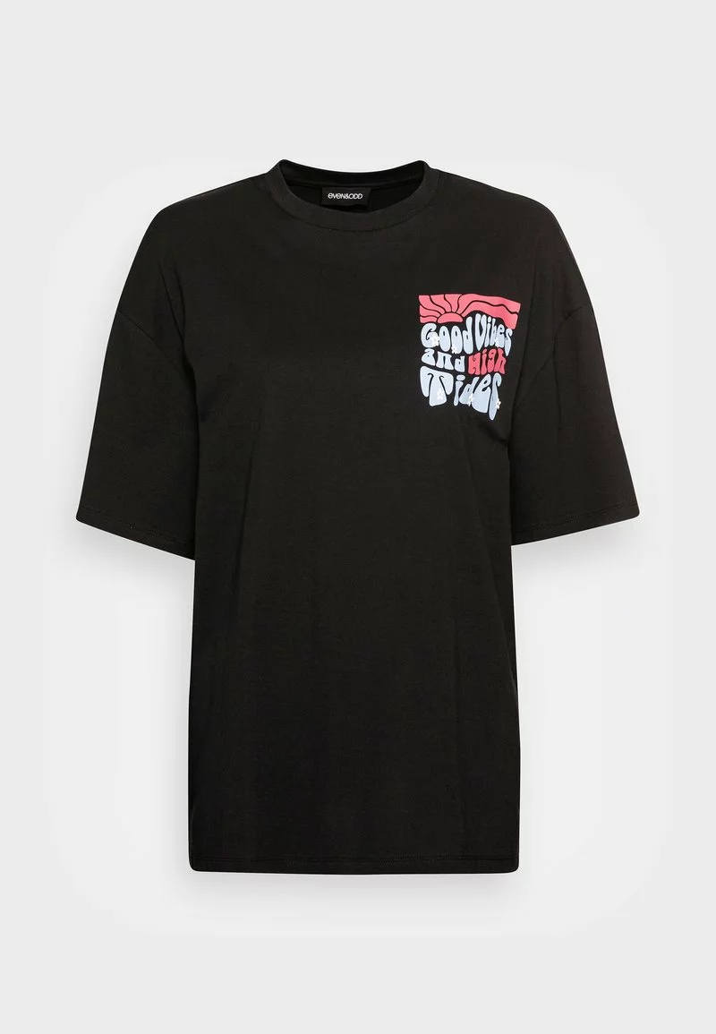 Even&Odd Damen T-Shirt Print - Black 6 Even&Odd Damen T-Shirt Print - Black – Bild 4