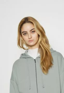 Even&Odd Damen OVERSIZED HOODED ZIP JACKET - Sweatjacke - Light Green -Even Und Odd Verkäufe 156cb3664e8b40968d3b4bba678b64c1