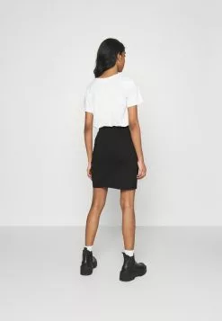 Even&Odd Damen Asymetric Overlap Wrap Mini High Waisted Skirt - Bleistiftrock - Black -Even Und Odd Verkäufe 17980c02c30940dbb5eef43ab569ab76