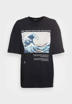 Even&Odd Damen T-Shirt Print - Black -Even Und Odd Verkäufe 191b124c21fc4c8580dcee74c9d5e571