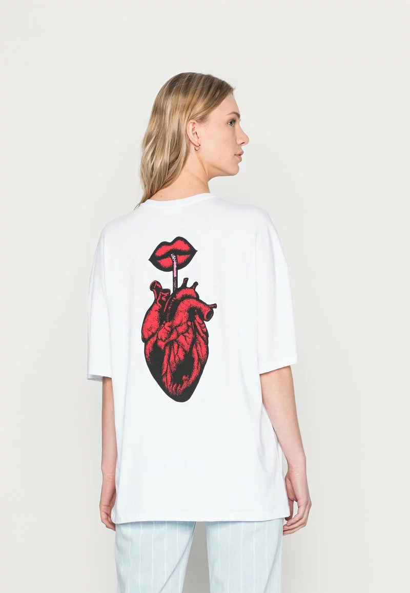 Even&Odd Damen T-Shirt Print - White 3 Even&Odd Damen T-Shirt Print - White