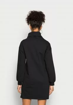 Even&Odd Damen Casual Sweat Collar Winter Mini Dress - Freizeitkleid - Black -Even Und Odd Verkäufe 1a2b5eddee764257a3807dfcd048f11c