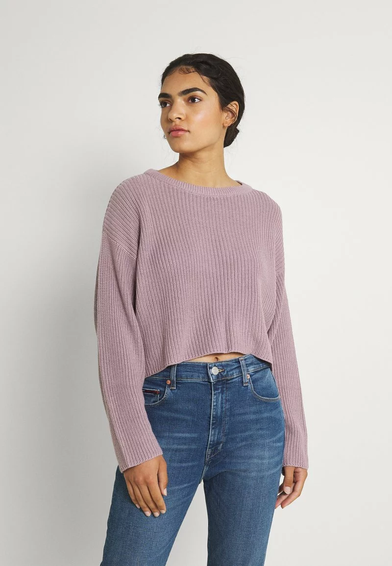 Even&Odd Damen CROPPED JUMPER - Strickpullover - Lilac 3 Even&Odd Damen CROPPED JUMPER - Strickpullover - Lilac