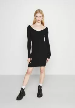 Even&Odd Damen Strickkleid - Black