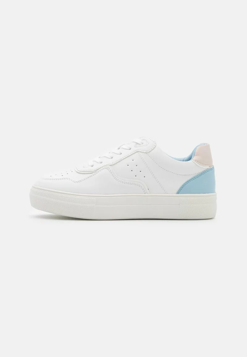 Even&Odd Damen Sneaker Low - White/light Pink/blue 4 Even&Odd Damen Sneaker Low - White/light Pink/blue – Bild 2