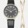 Even&Odd Damen SET - Uhr - Black -Even Und Odd Verkäufe 202b7c39957e44bf981479d0dd5ee265