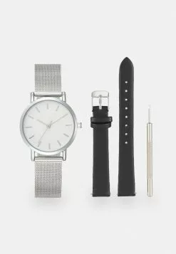 Even&Odd Damen SET - Uhr - Silver/black