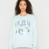 Even&Odd Damen PRINTED OVERSIZED - Sweatshirt - Light Blue