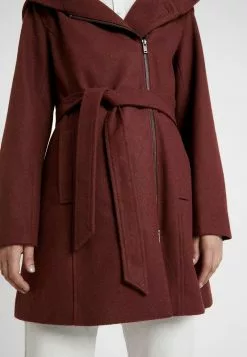 Even&Odd Damen Klassischer Mantel - Bordeaux -Even Und Odd Verkäufe 247c2086b52f4186ac8598ed820fcac2