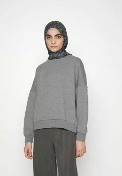Even&Odd Sweatshirt - Mottled Grey | Damen -Even Und Odd Verkäufe 25e6226b1e734e1c81e0276127689f63