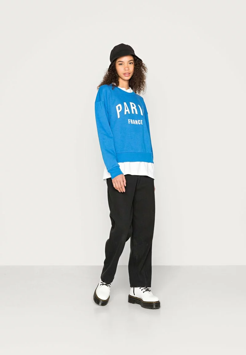 Even&Odd Damen PRINTED LOOSE FIT - Sweatshirt - Blue 4 Even&Odd Damen PRINTED LOOSE FIT - Sweatshirt - Blue – Bild 2