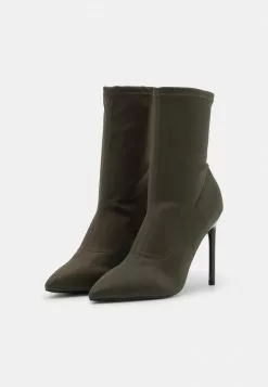 Even&Odd Damen Stiefelette - Khaki -Even Und Odd Verkäufe 27311e52a0e44770a71027ed793db56f