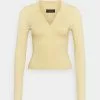 Even&Odd Damen Strickpullover - Light Yellow