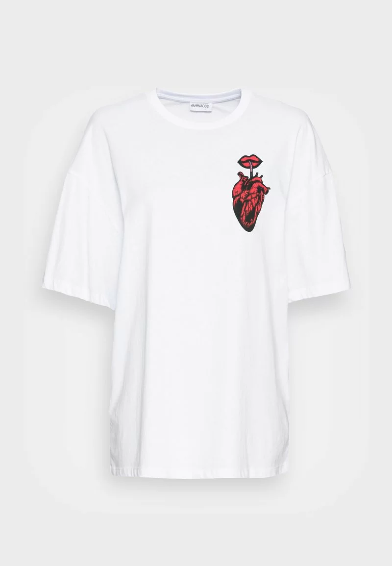 Even&Odd Damen T-Shirt Print - White 6 Even&Odd Damen T-Shirt Print - White – Bild 4