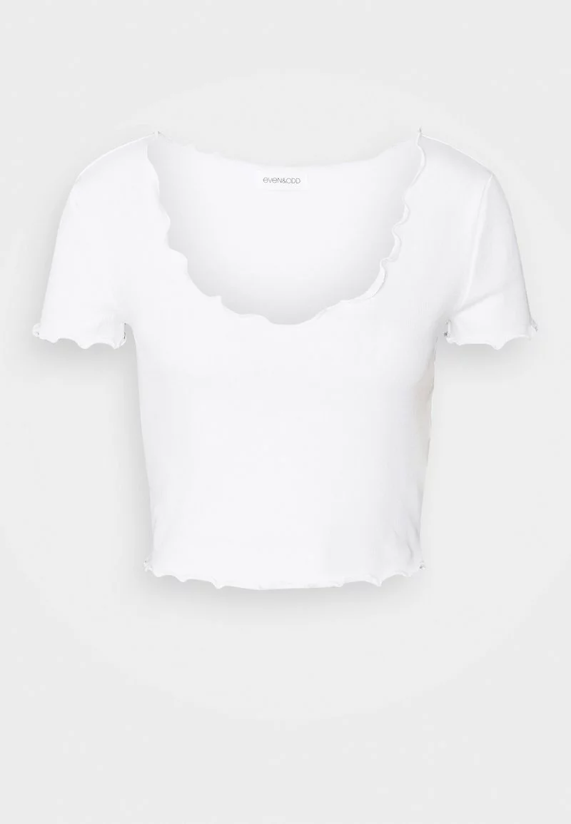 Even&Odd Damen T-Shirt Basic - White 7 Even&Odd Damen T-Shirt Basic - White – Bild 5