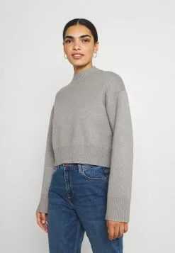 Even&Odd Damen Strickpullover - Mottled Grey
