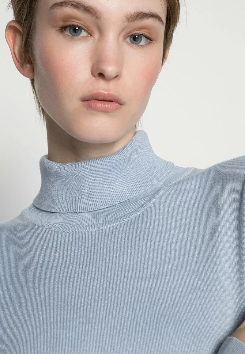 Even&Odd Damen BASIC TURTLE NECK JUMPER - Strickpullover - Light Blue 7 Even&Odd Damen BASIC TURTLE NECK JUMPER - Strickpullover - Light Blue – Bild 5