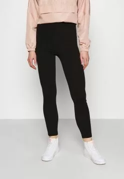 Even&Odd HIGH WAISTED LEGGINGS 2 PACK - Leggings - Hosen - Black/mottled Dark Grey | Damen -Even Und Odd Verkäufe 2b82dd7f3d5d44d29470294bd599e26e