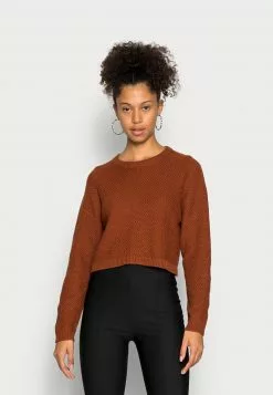 Even&Odd Damen CREWNECK JUMPER - Strickpullover - Brown