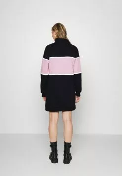 Even&Odd Damen Freizeitkleid - Black/lilac -Even Und Odd Verkäufe 2c27f07ec6464a3a9c70036d7adb8638