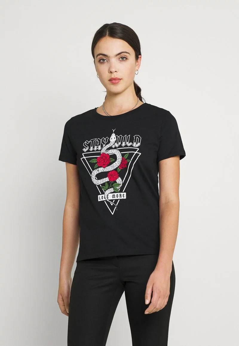 Even&Odd T-Shirt Print - Black | Damen 3 Even&Odd T-Shirt Print - Black | Damen